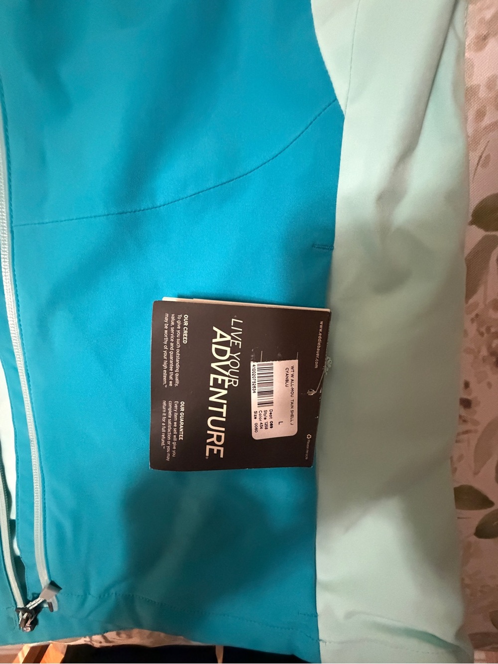 Eddie Bauer Teal and Light Blue Ski Jacket - Picture 3 of 10